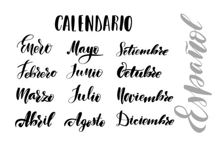 handwritten brush letteringのイラスト素材