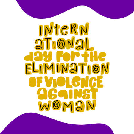 International Day for the Elimination of Violence against Womenのイラスト素材