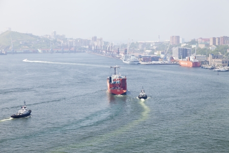 Ships at sea in the bright sunlight summer dayのeditorial素材