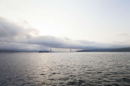 Clouds over the sea early in the morning from the seaの写真素材