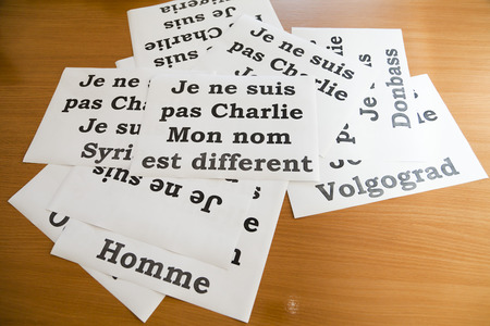 Je ne suis pas Charlie - it is a protest against marasmusのeditorial素材