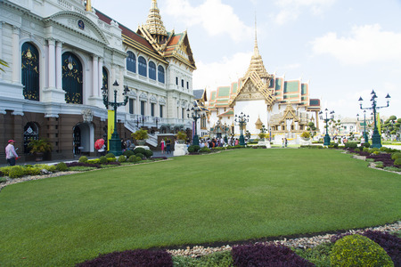 The beautiful Buddhist temple is pleasing to the eye of visitors and parishionersのeditorial素材