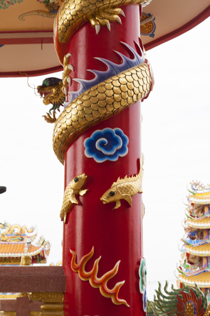 The Buddhist temple stands as a reminder on frailty of realの写真素材