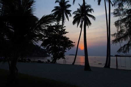 Beautiful tropical sunset calls to come here againの写真素材