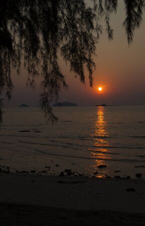 Beautiful tropical sunset calls to come here againの写真素材