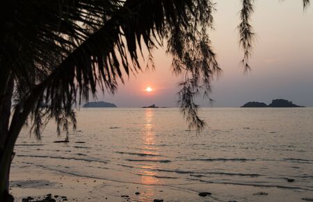 Beautiful tropical sunset calls to come here againの写真素材