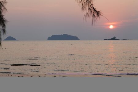 Beautiful tropical sunset calls to come here againの写真素材
