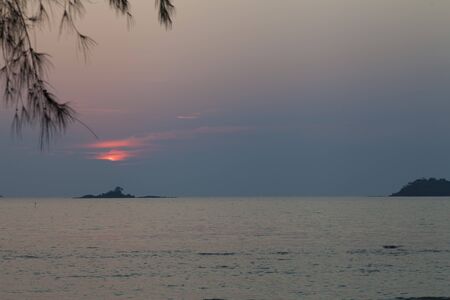 Beautiful tropical sunset calls to come here againの写真素材