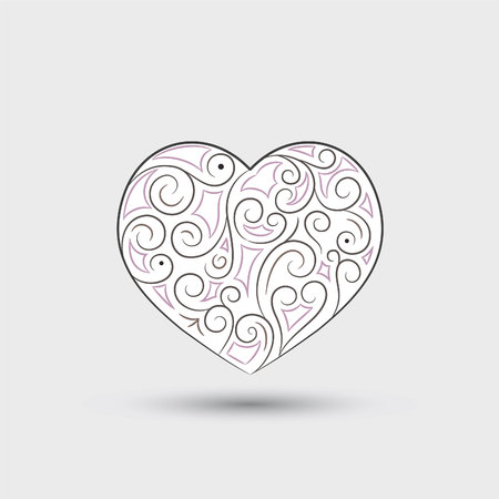 Abstract heart. Element for design.のイラスト素材