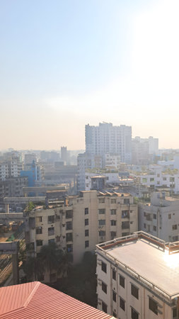 Cityscape under clear sky