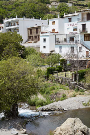 Trevelez Village in the Alpujarras Mountains, Granada Province, Andalusia, Spain - May 29, 2019:...