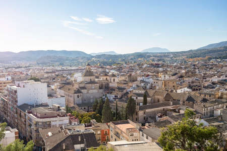 Panorama of Caravaca de la Cruz, province of Murcia, place of pilgrimage, Spain.の写真素材