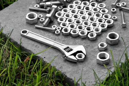 Building tools and fixing elementsの写真素材