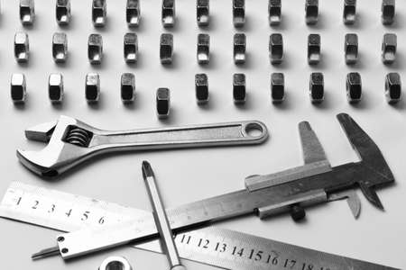 Building tools and fixing elementsの写真素材