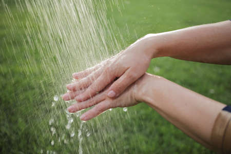 Washing hands rubbing with soap man for corona virus prevention, hygiene to stop spreading...