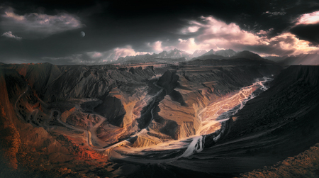 AnJiHai Grand Canyon sceneryの写真素材