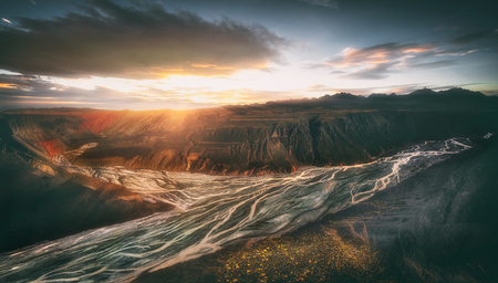 Sunrise scenery in the Grand Canyonの写真素材