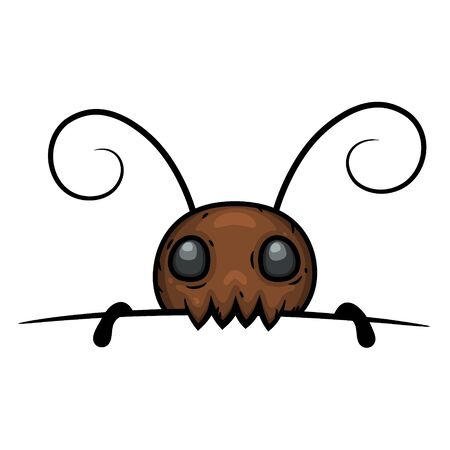 Termite or ant isolated on white background.のイラスト素材