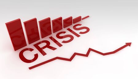 Financial Crisis Graphの写真素材