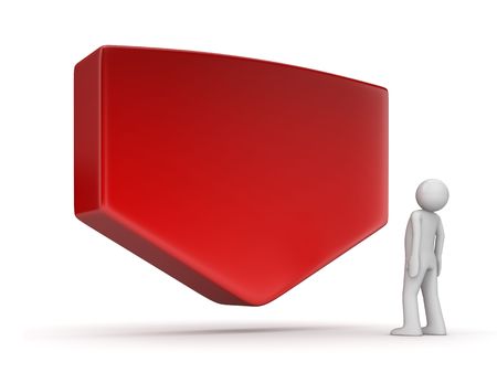 Copyspaces series (3d isolated character)の写真素材