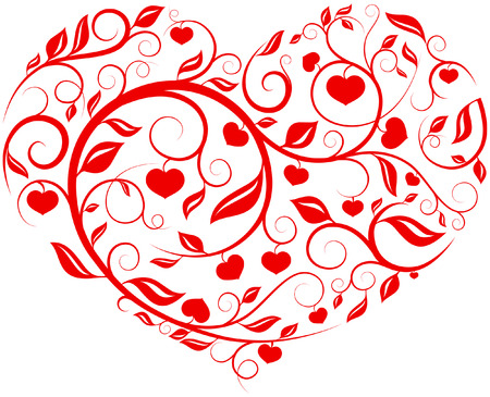 Heart pattern (love, valentine, pattern series)のイラスト素材