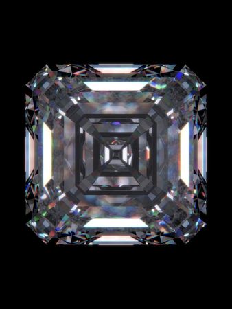 Diamond emerald square (love, valentine day series)の写真素材