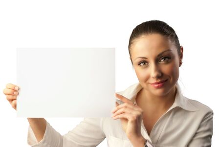 Attractive young businesswoman with copy space (business photo series)の写真素材
