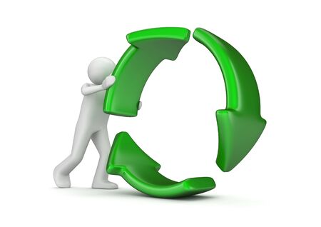 3d characters isolated on white background seriesの写真素材