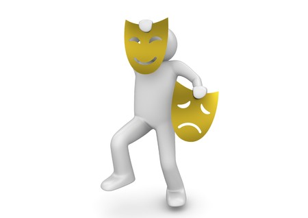 3d characters isolated on white background seriesの写真素材