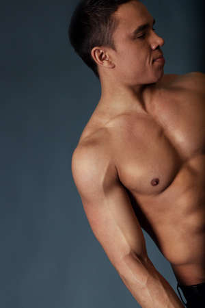Sexy naked male torsoの写真素材