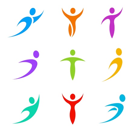 Logo abstract. Business, Sport, Health, Spa, Trainingのイラスト素材