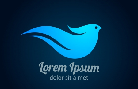 Logo bird. Abstract icon. Health, Spa, Business conceptのイラスト素材