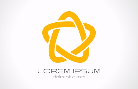 Logo Star infinite loop icon abstractのイラスト素材