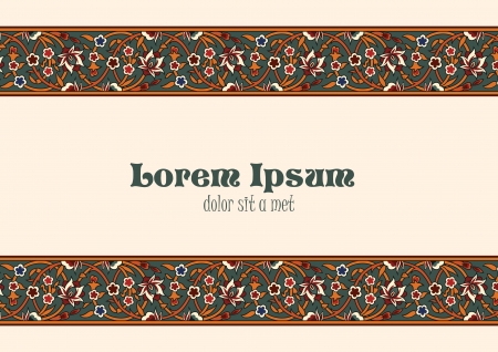 Vintage Floral border tiling elements  Vector Floralのイラスト素材