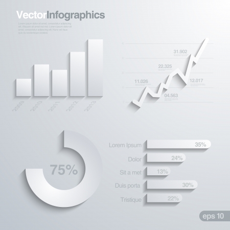 Elegant infographics design elements vector template.のイラスト素材