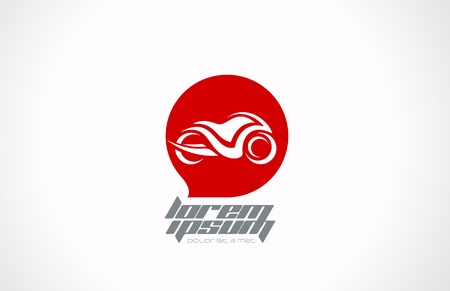 Motorbike motorcycle concept templateのイラスト素材