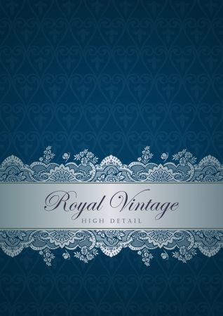 Vintage floral design template greeting card  Use for celebration holidays, wedding etc  Editable  Extremely High detail のイラスト素材