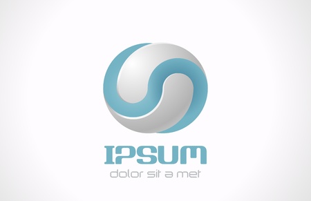 Infinite abstract template for cosmetics, medicine, pharmacy  Technology concept symbol icon のイラスト素材