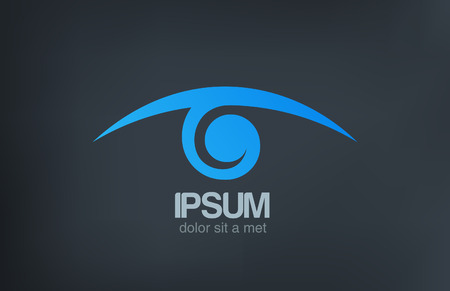 Logo Eye vision vector icon design template  Optics Oculist sign Search, Spy, Detective, Research, Ophthalmologist symbol のイラスト素材