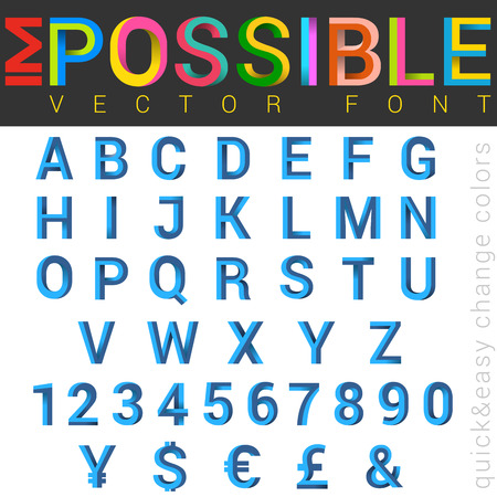 ABC Font impossible letters design. 
のイラスト素材