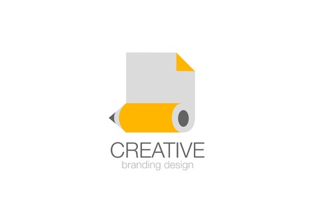 Pencil design vector template. のイラスト素材