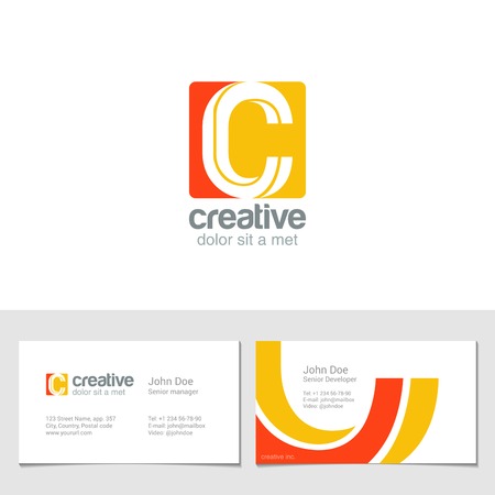 Corporate C Letter company vector design template.のイラスト素材