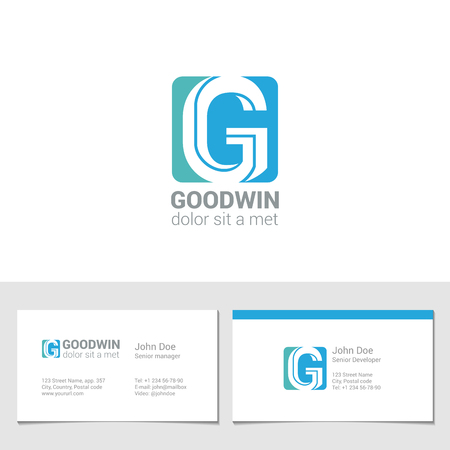 Corporate G Letter company vector design template.のイラスト素材