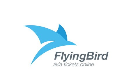 Bird abstract flying design template. のイラスト素材