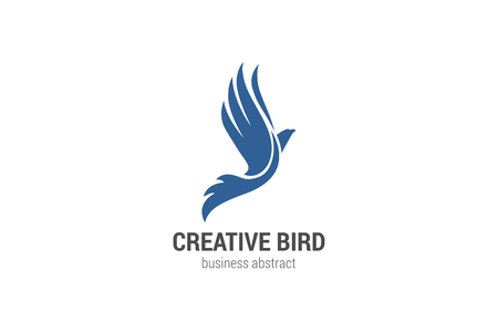 Flying Bird Logo abstract design vector template. Phoenix concept.
Eagle Falcon Logotype silhouette. Business Financial success icon.のイラスト素材