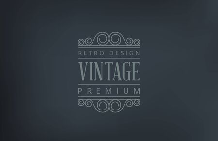 Text Vintage Logo design vector template.
Retro style logotype.のイラスト素材