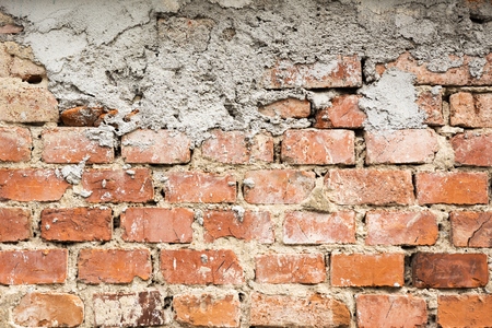 Photo of aged brick wall 