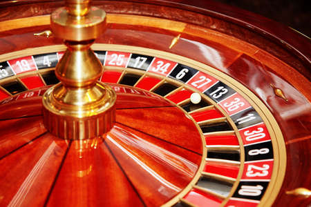 Playing in the casino for money and for winningの写真素材