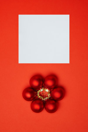 frame for the inscription on the background of Christmas toysの写真素材