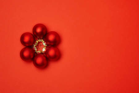 frame for the inscription on the background of Christmas toysの写真素材